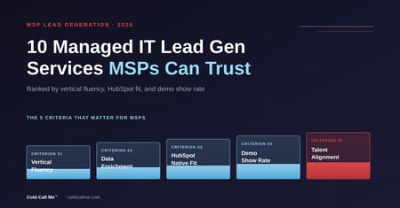 Outsourced lead generation services for MSPs compared for 2026